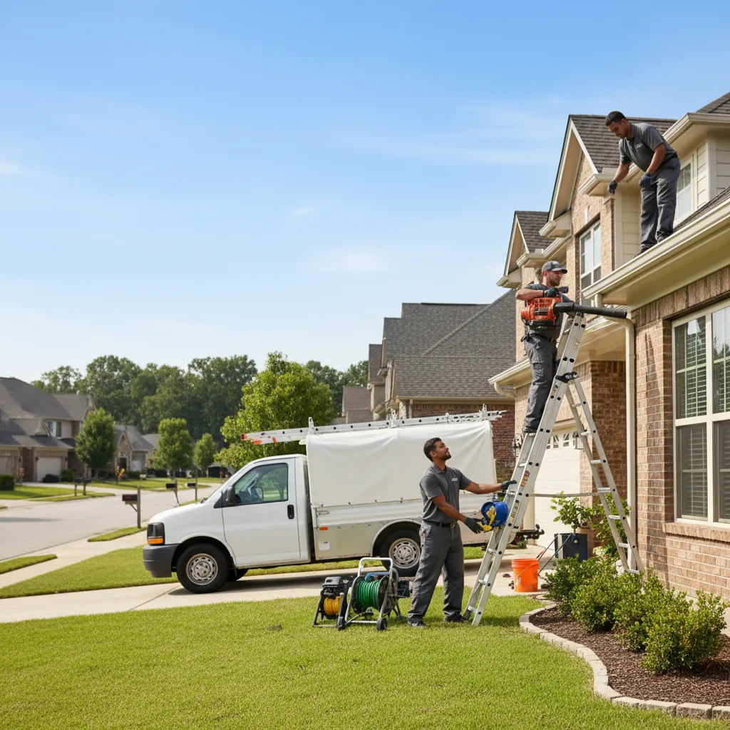 Home Gutter Service in Rhome, TX near me